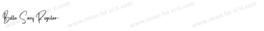 Bella Sans Regular字体转换